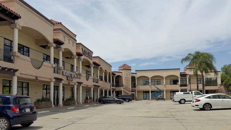 Parking directly in front of the building entrance.
