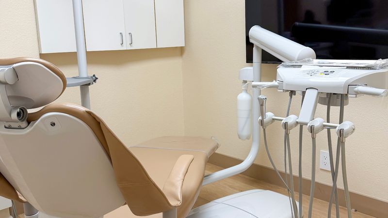 A treatment room at the practice.